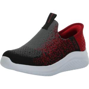 Skechers Unisex-Child Microstrides – Recess Rules(Charcoal/Red)