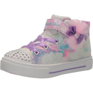Skechers Unisex-Child Twinkle Sparks – Ombre Dazzle(Lavender/Multi)