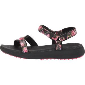 Skechers Women’s 600 Spikeless Golf Sandals Shoe(Black/Multi Flower Print)