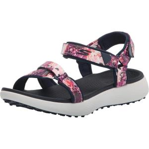 Skechers Women’s 600 Spikeless Golf Sandals Shoe(Navy/Multi Tropics)