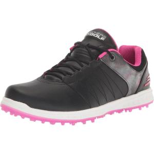 Skechers Womens Go Golf Pivot Spikeless Golf Shoe(Black/Pink Splash Print)