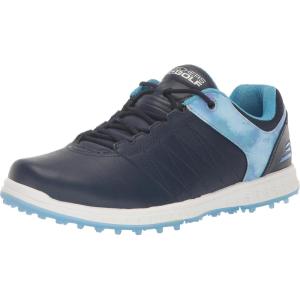 Skechers Womens Go Golf Pivot Spikeless Golf Shoe(Navy/Blue Splash Print)