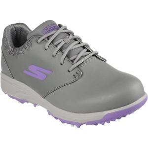 Skechers Women’s Go Max Arch Fit Spikeless Golf Shoe Sneaker(Gray/Purple)