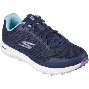Skechers Women’s Go Max Arch Fit Spikeless Golf Shoe Sneaker(Navy Mesh Multi Trim)