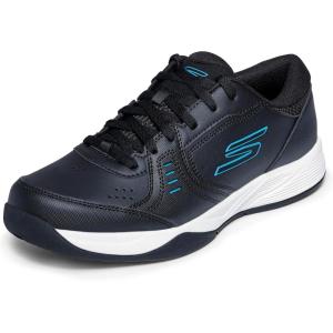 Skechers Womens Go Train Viper Court Smash – PickleballSneaker(Black/Blue)