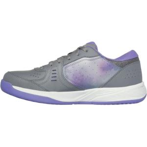 Skechers Womens Go Train Viper Court Smash – PickleballSneaker(Gray/Purple)