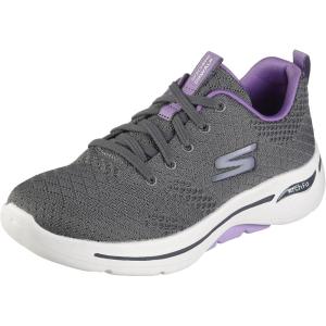 Skechers Women’s Go Walk Arch Fit Unify, Gray/Lavender, 8
