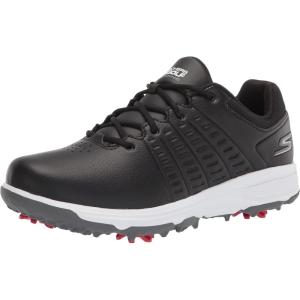 Skechers Womens Jasmine Waterproof Golf Shoe Sneaker(Black)