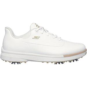 Skechers Womens Jasmine Waterproof Golf Shoe Sneaker(White/Gold)