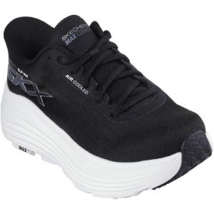 Skechers Womens Max Cushioning Endeavour Hallandale Hands Free Slip-ins(Black/White)