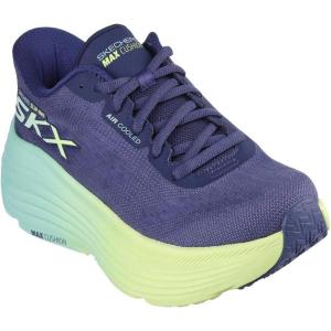 Skechers Womens Max Cushioning Endeavour Hallandale Hands Free Slip-ins(Navy/Lime)