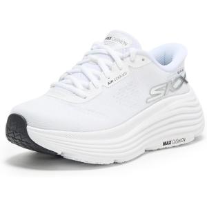 Skechers Womens Max Cushioning Endeavour Hallandale Hands Free Slip-ins(White/Black)