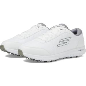 Skechers Womens Max Fairway 4 Spikeless Golf Shoe(White/Gray)