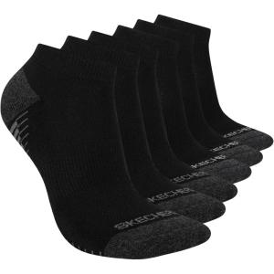 Skechers Women’s Performance Low Cut Socks (6-Pack)(Black)