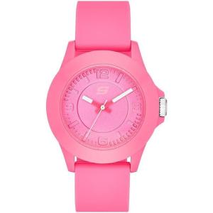 Skechers Women’s Rosencrans Midsize Quartz Three-Hand Watch, Color: Bright Pink (Model: SR6022)