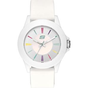 Skechers Women’s Rosencrans Midsize Quartz Three-Hand Watch, Color: White (Model: SR6080)