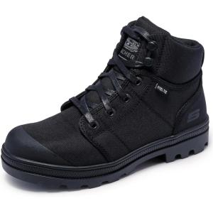 Skechers Womens Rotund Darragh Work Lace-Up Boot Safety Toe(Black)