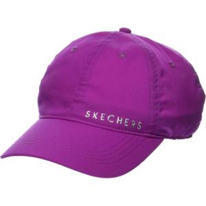 Skechers Womens Skech-Shine Foil Baseball Hat(Purple Wine)