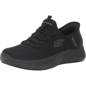 Skechers Women’s Slip-Ins Summits – Enslee Slip Resistant Sneakers(Black)