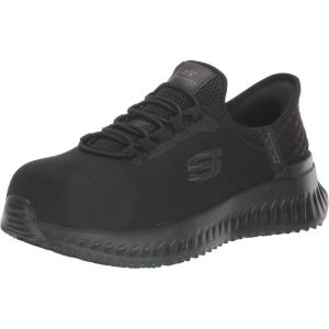 Skechers Womens Slip-ins Work: Tilido – Ombray Women’s Slip Resistant Bungee Sneakers(Black)