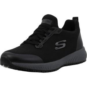 Skechers Womens Squad Sr Food Service Shoe(Black/Charcoal)