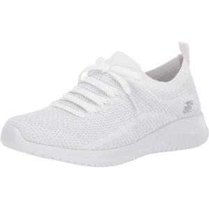 Skechers Women’s Ultra Flex Salutations Shoes(White/Silver)