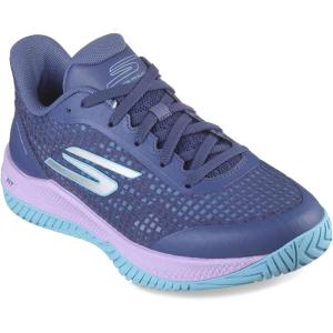 Skechers Womens Viper Court Pro Pickleball Sneaker(Blue)