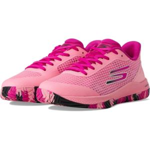 Skechers Womens Viper Court Pro Pickleball Sneaker(Pink)