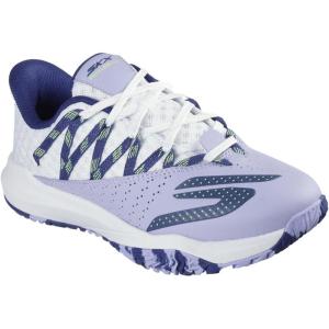Skechers Women’s Viper Court Rally Pickleball Sneaker(White/Purple)