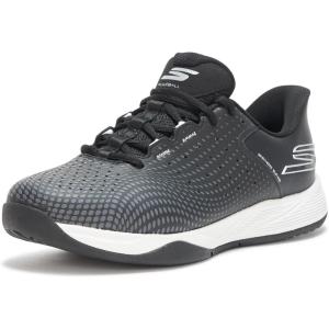 Skechers Women’s Viper Court Reload Hands Free Slip-Ins Sneaker(Black/White)