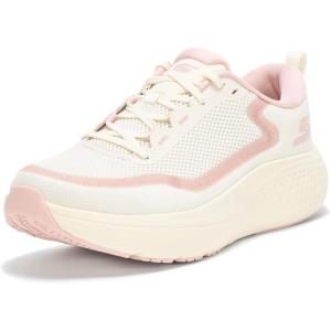 Skechers Womens Women’s Go Run Supersonic Max Sneaker(Natural/Pink)