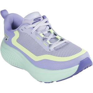 Skechers Womens Women’s Go Run Supersonic Max Sneaker(Purple/Lime)