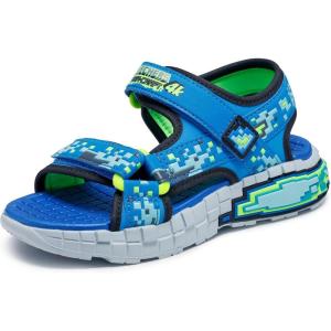 Skechers boys Mega-splash 4k(Black/Blue/Lime)