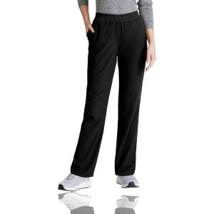 Skechers by BARCO Vitality Aura Classic Fit Straight Leg Scrub Pant for Women – Mid-Rise, 5-Pocket Bottom with 4-way Stretch(Black)
