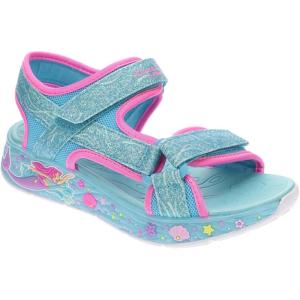 Skechers girls Mermaid Dreams Sandal(Blue/Multi)