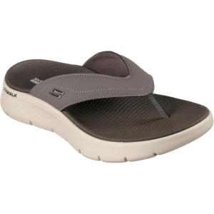 Skechers mens Go Walk Flex Sandal – VallejoSandal(Taupe/Multi)