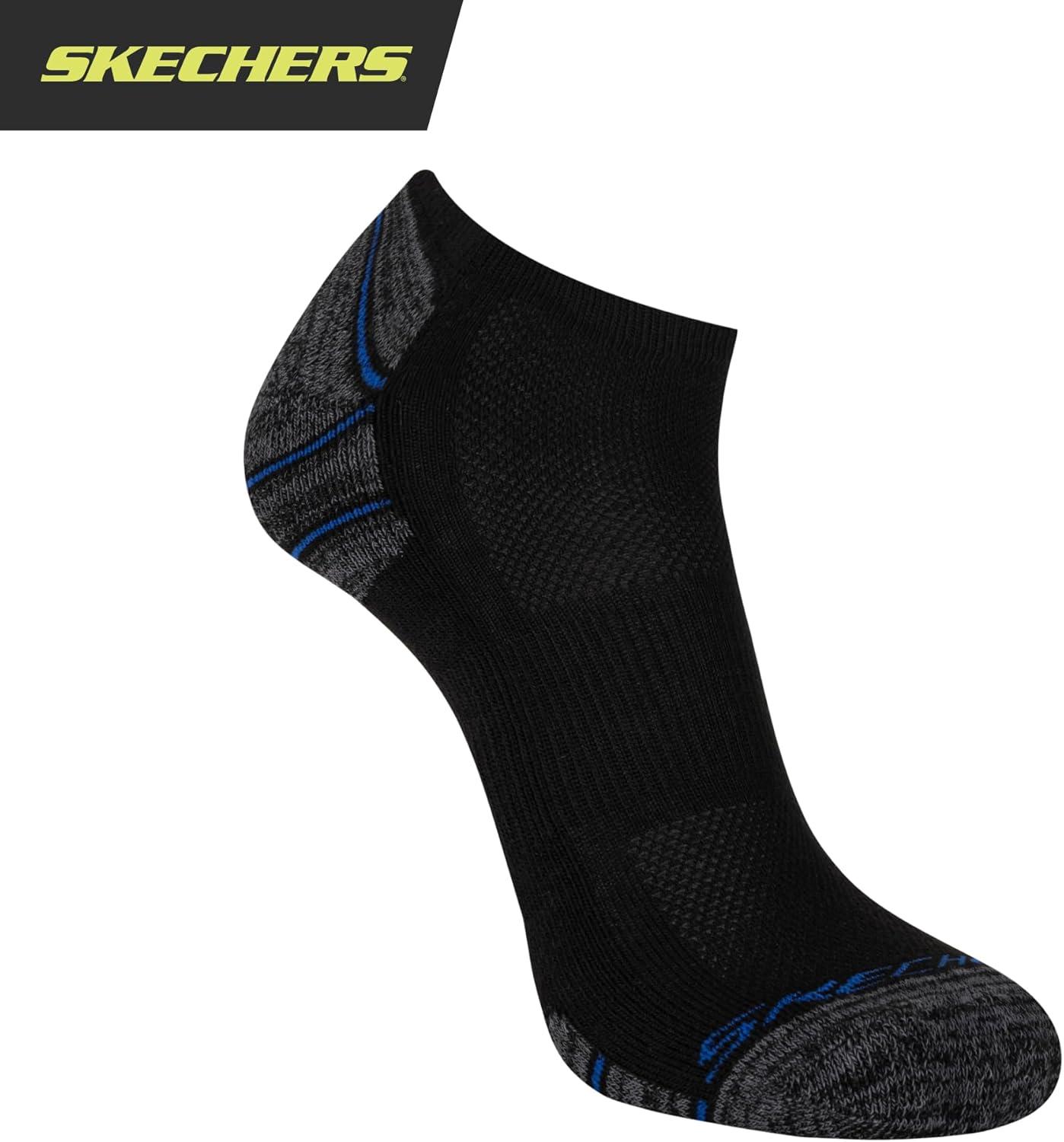 imageSkechers Mens Low Cut Socks 6PackBlack