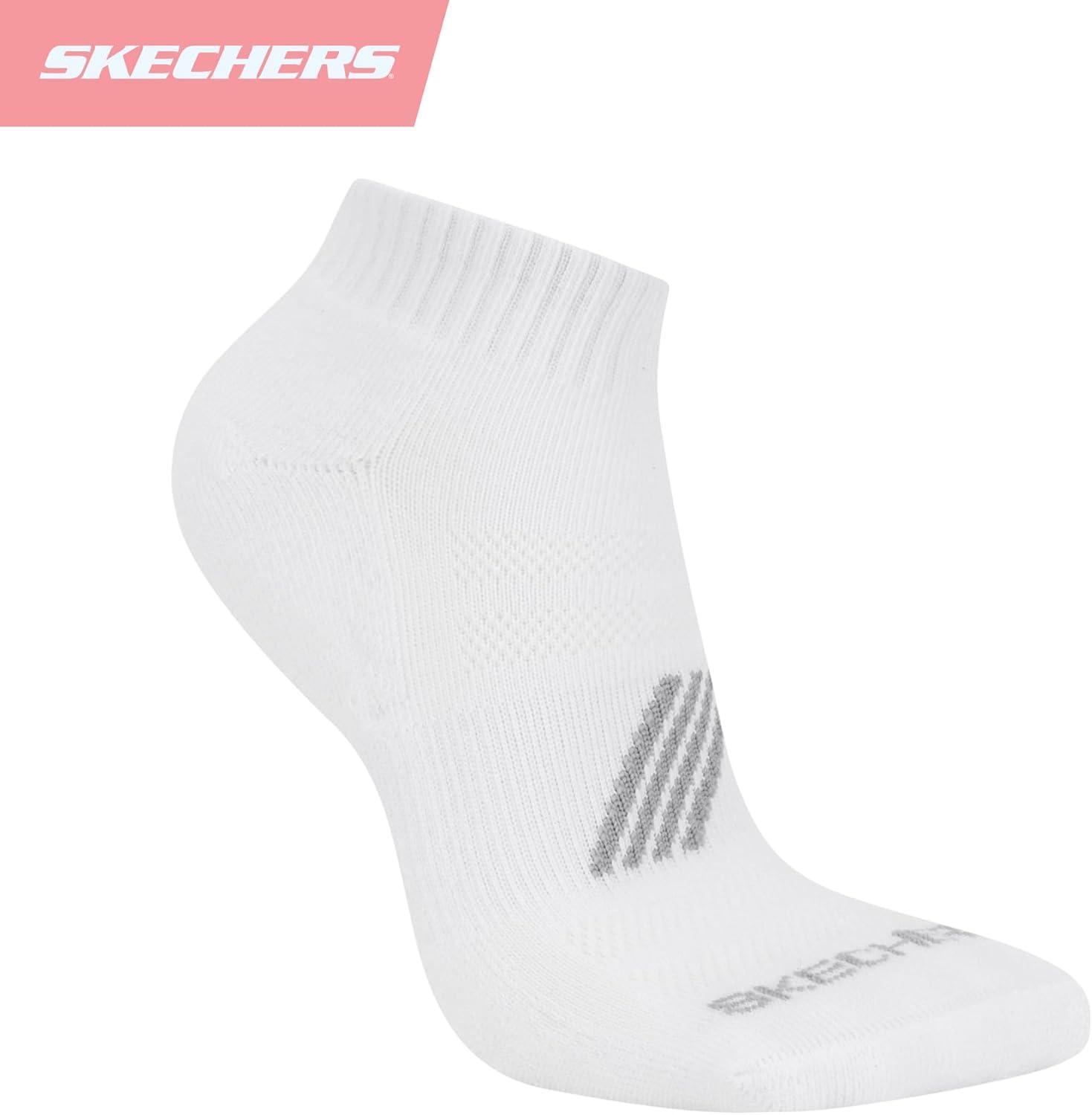 imageSkechers Womens Performance Quarter Crew Socks 6PackWhite