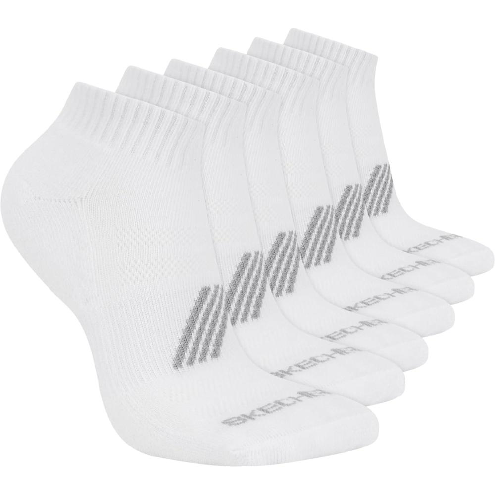 imageSkechers Womens Performance Quarter Crew Socks 6PackWhite