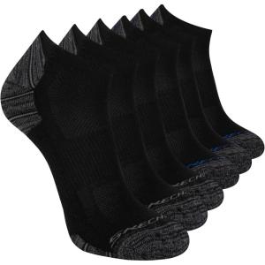 Skechers Men’s Low Cut Socks (6-Pack)(Black)