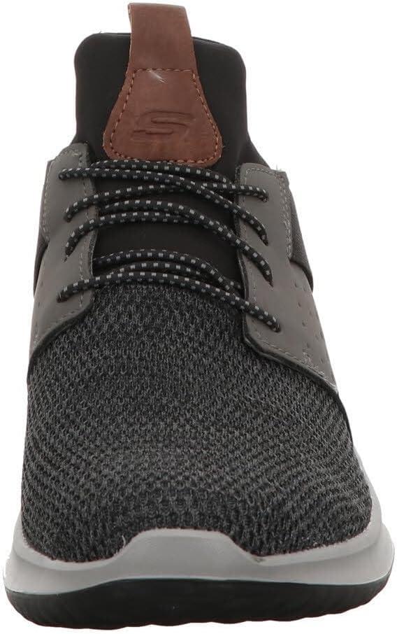 imageSkechers Mens LowTop Trainers Black Grey 105