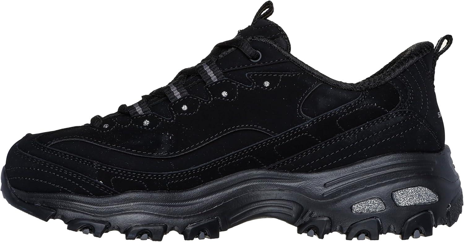 imageSkechers Womens DLites Remix Hands Free SlipinsBlackBlack