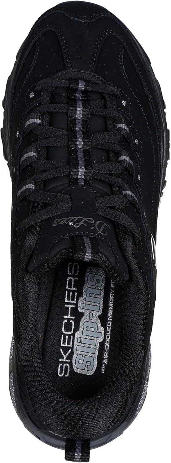 imageSkechers Womens DLites Remix Hands Free SlipinsBlackBlack