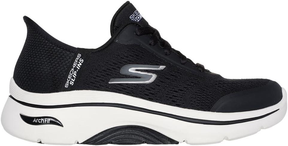 imageSkechers Womens Go Walk Arch Fit 20 Valencia Hands Free SlipinsBlackWhite