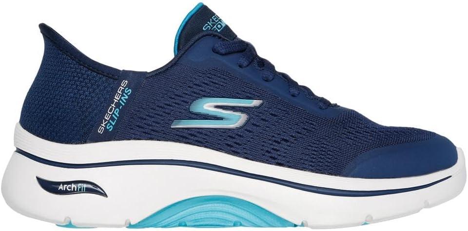 imageSkechers Womens Go Walk Arch Fit 20 Valencia Hands Free SlipinsNavyAqua
