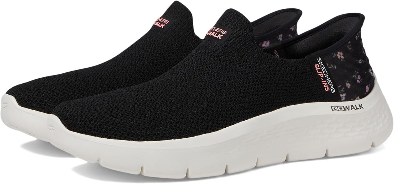 imageSkechers Womens Go Walk Flex Sunset Rose Hands Free SlipinsBlackPink