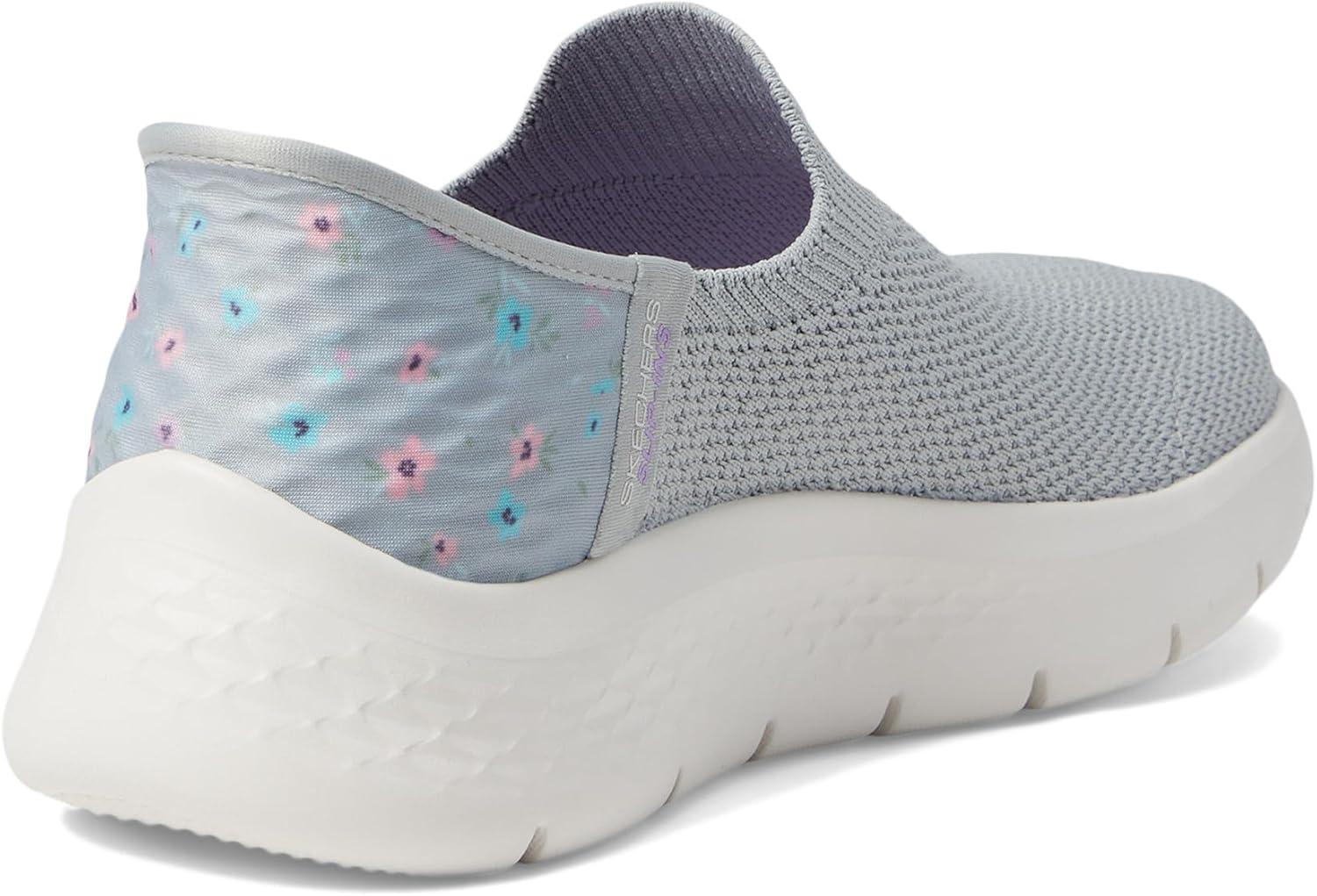 imageSkechers Womens Go Walk Flex Sunset Rose Hands Free SlipinsGrayLavender