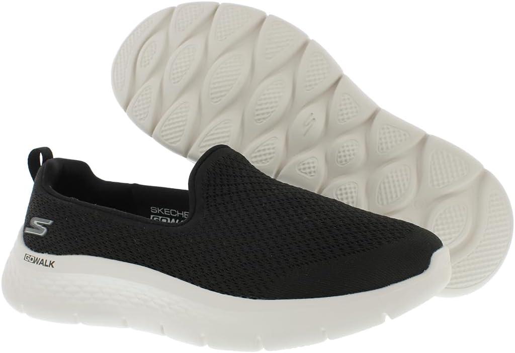 imageSkechers Womens Go Walk Flex Sunset Rose Hands Free SlipinsMidnight BlackWhite