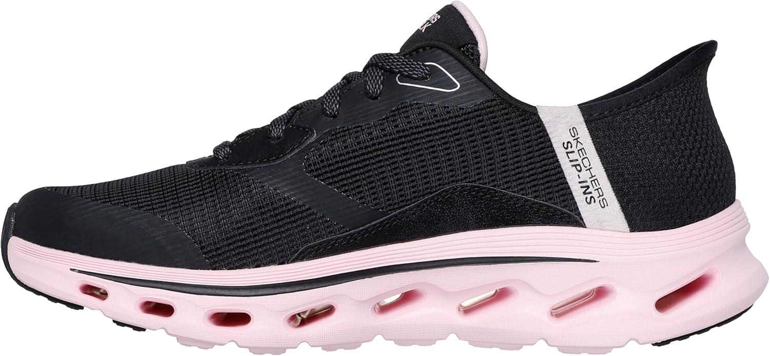 imageSkechers Womens Go Walk Glide Step 20 Belah Hands Free SlipinsBlackPink