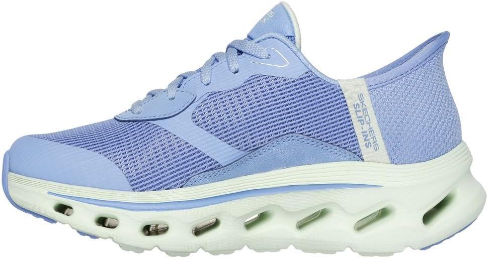 imageSkechers Womens Go Walk Glide Step 20 Belah Hands Free SlipinsBlueLime